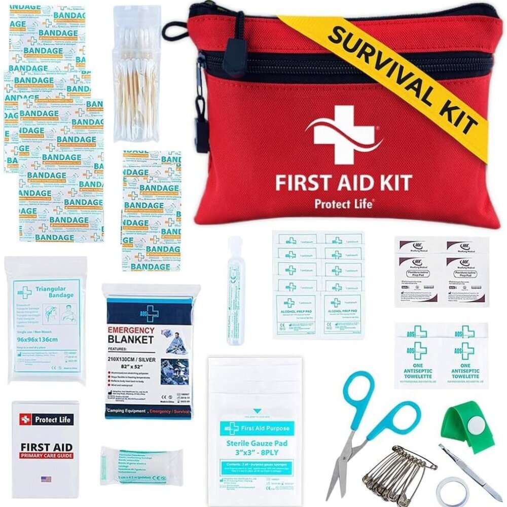 Survival First Aid Kit for Home/Business, Camping Survival Kits | Mini Travel Fi
